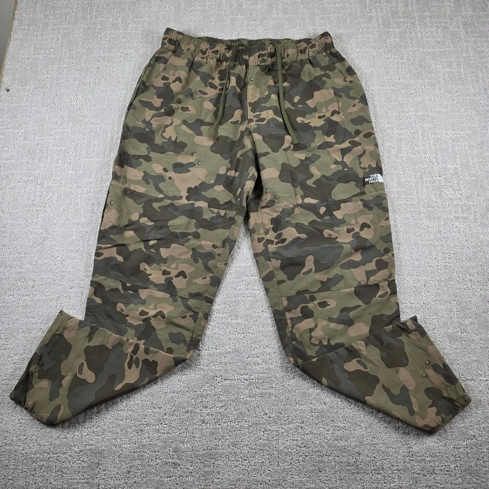 The North Face Mens Medium Class V Camo Joggers Green Camouflage Hiking Pants